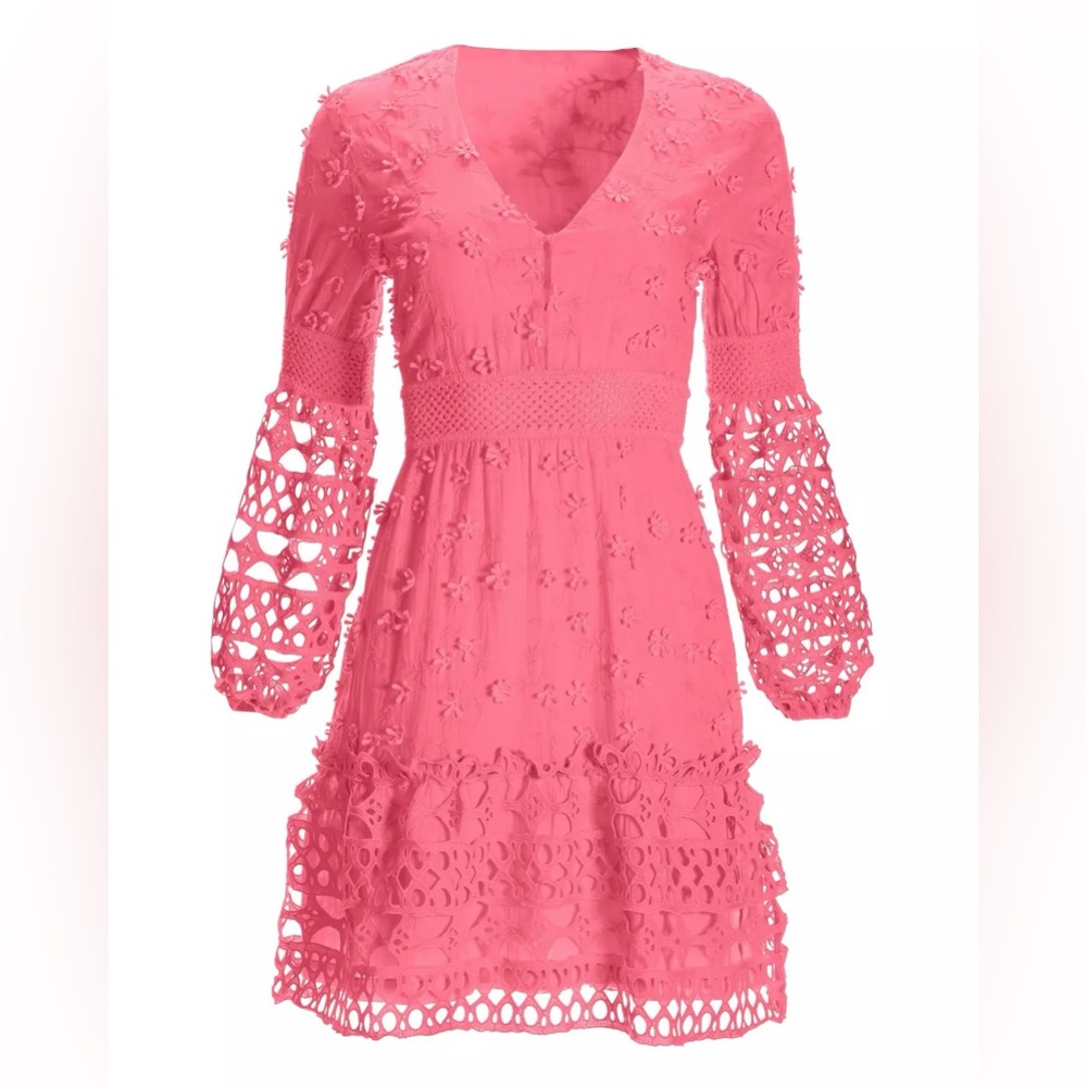 Boston Proper Mixed Media Short Dress